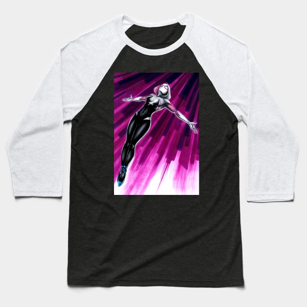 Spider-Gwen - Into the Spider-Verse Baseball T-Shirt by Jomeeo